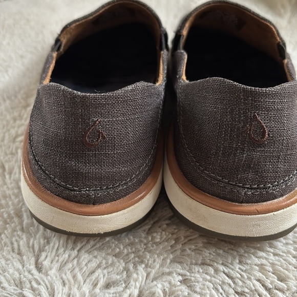 Olukai Kalia Kapa Brown Canvas Slip On Shoe Men's US 8 - Picture 4 of 8